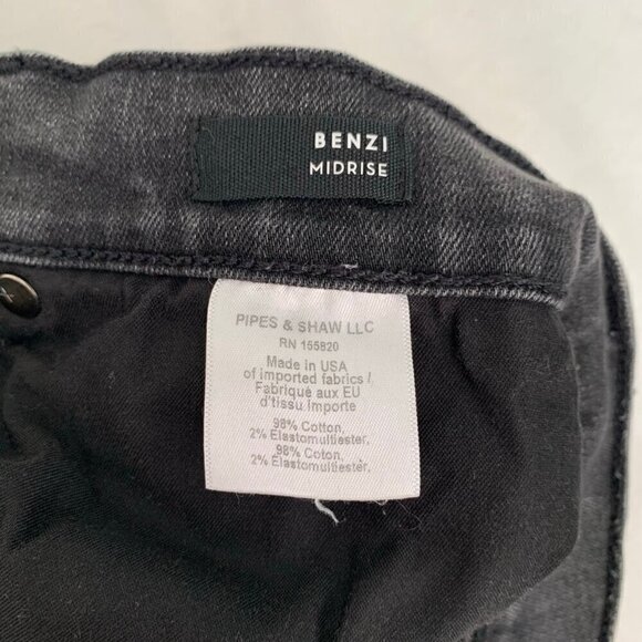 Veronica Beard Benzi Midrise distressed fringe ankle skinny stretch jeans - Picture 9 of 12